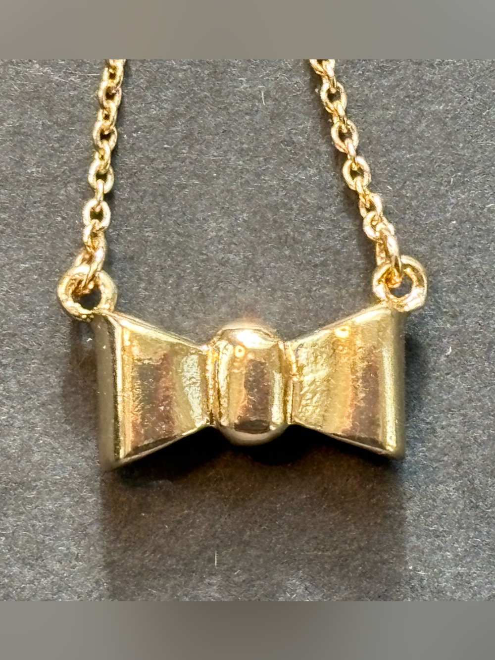 Gold-tone Bow Pendant Necklace - Women Jewelry